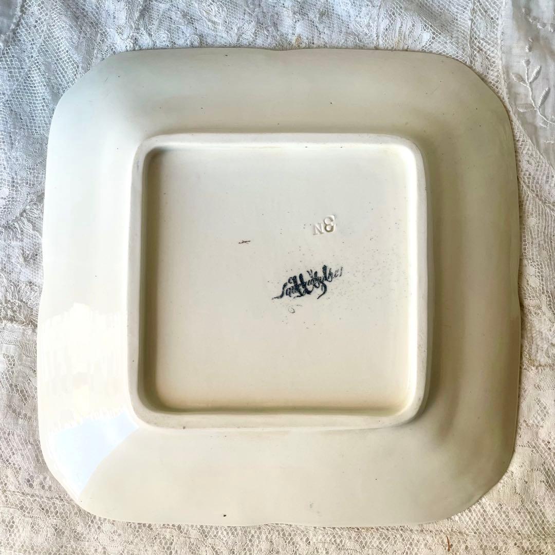 【希少レア】サルグミンヌ ラヴァリエール広告スクエアプレートフランスアンティーク