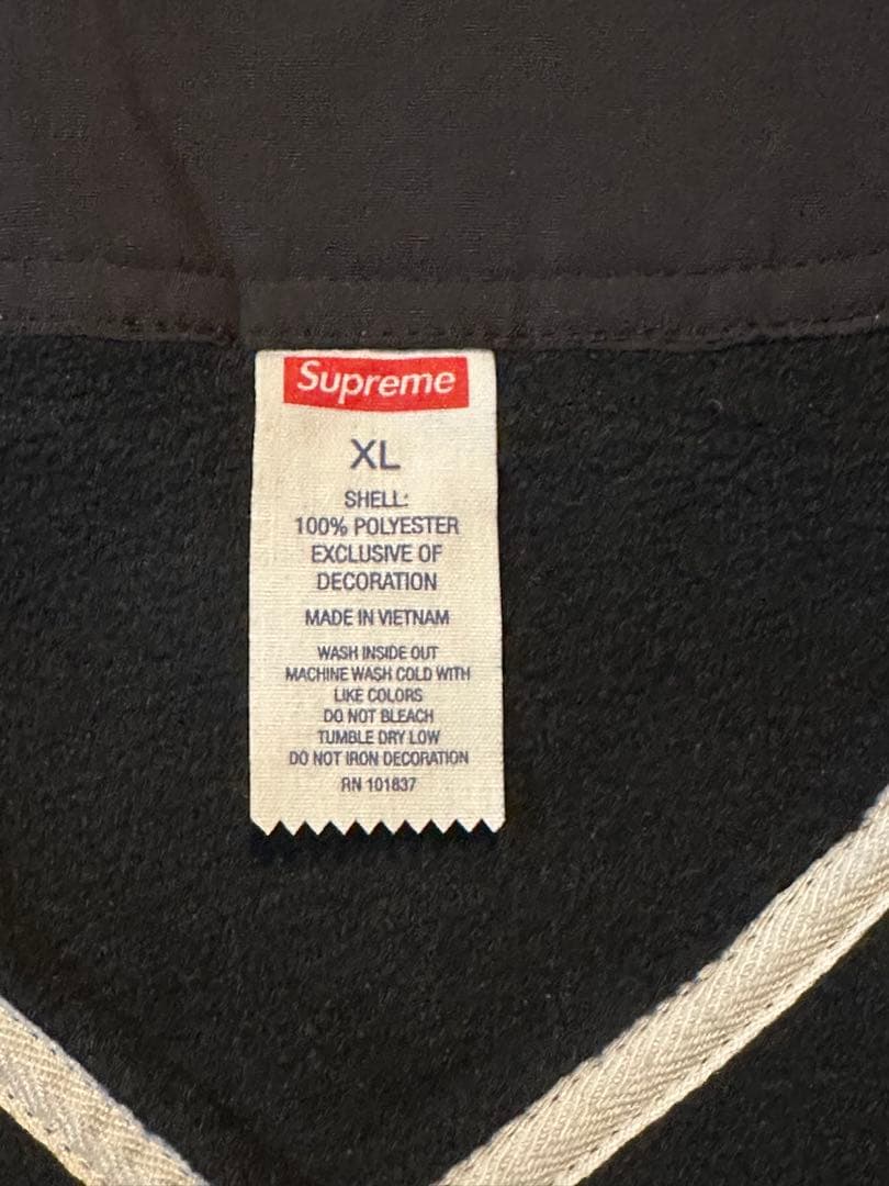 新品Supreme Polartec Baseball Jersey Black