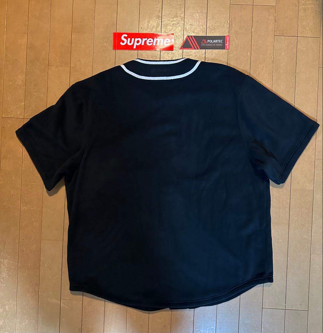 新品Supreme Polartec Baseball Jersey Black