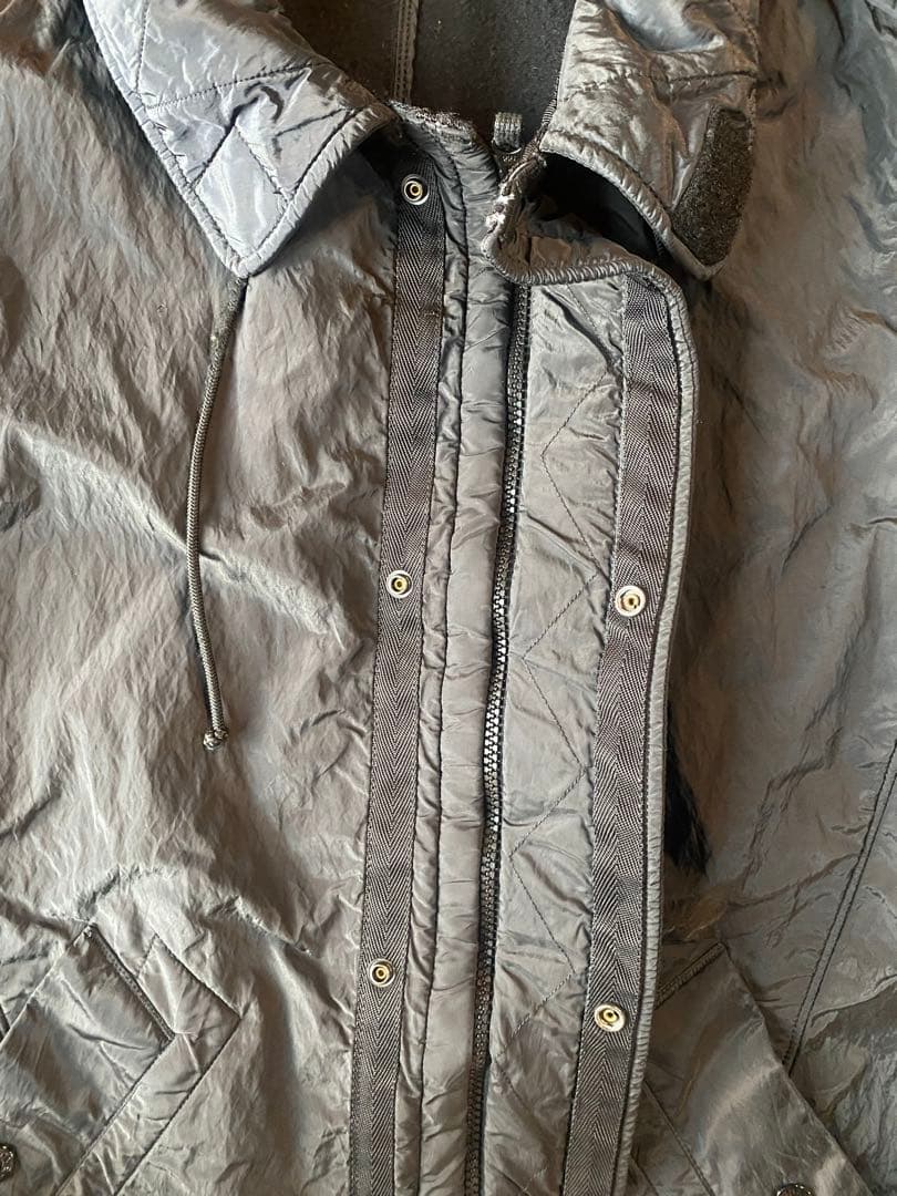 Stone  ブラック ナイロンジャケット