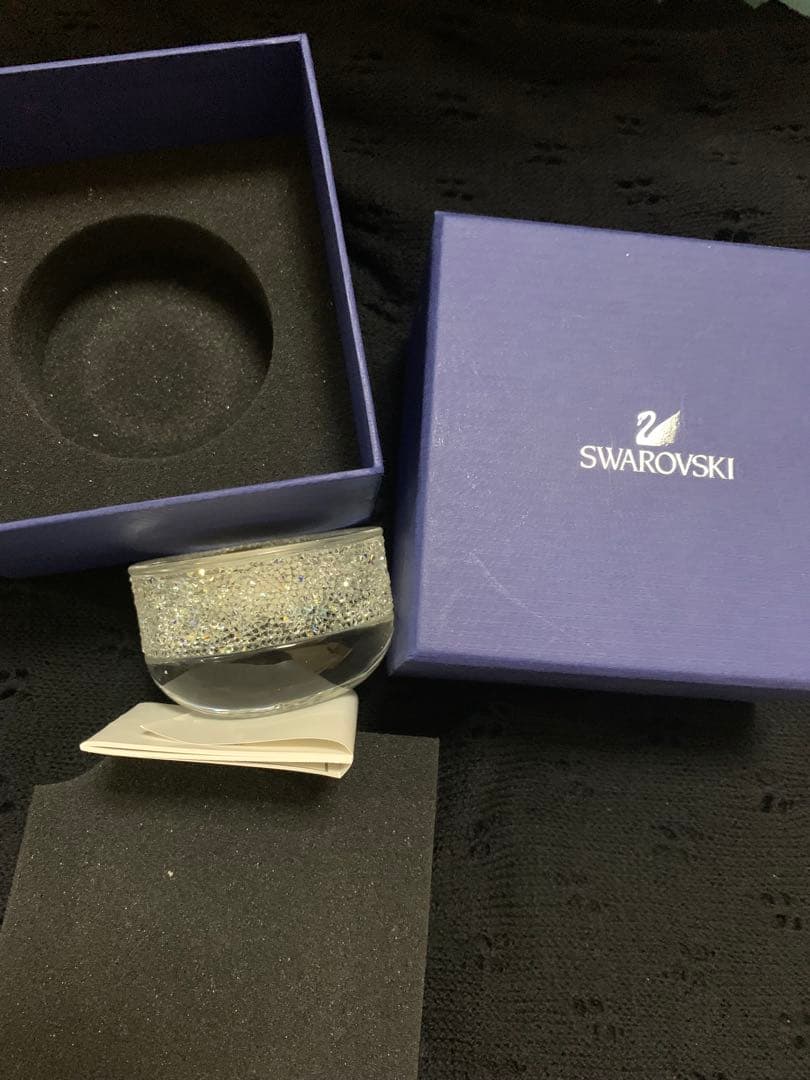 スワロフスキー。キャンドルホルダー。新品未使用。プレゼント付き。