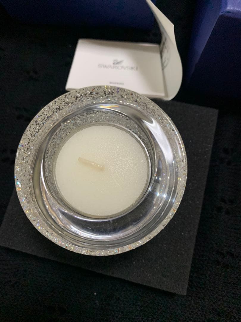 スワロフスキー。キャンドルホルダー。新品未使用。プレゼント付き。