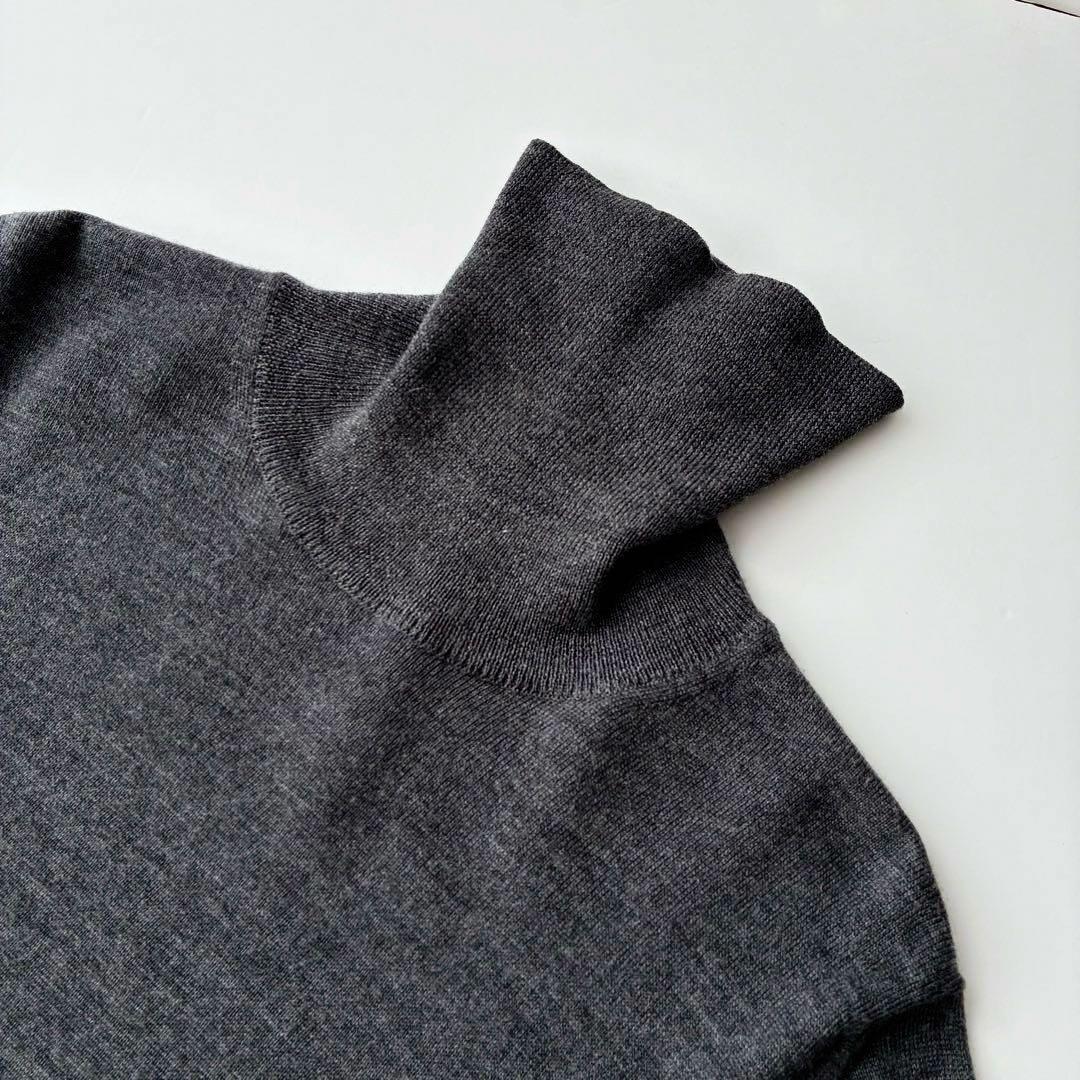 イタリア製 ZANONE 12G ハイゲージ タートルネック セーター 48