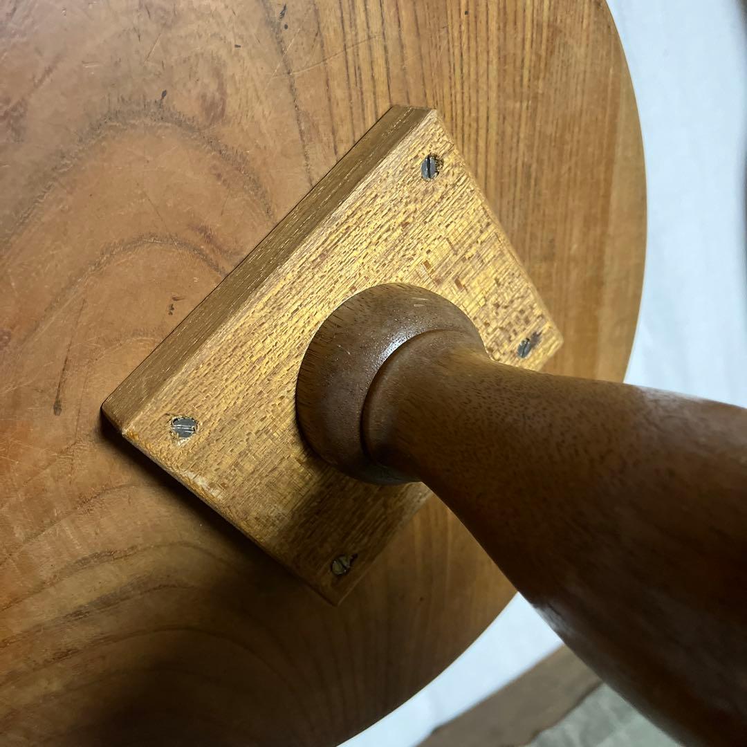 古雑貨アンティーク品◾️木製無垢材 大きなサイズ 木製コンポート皿 飾り台