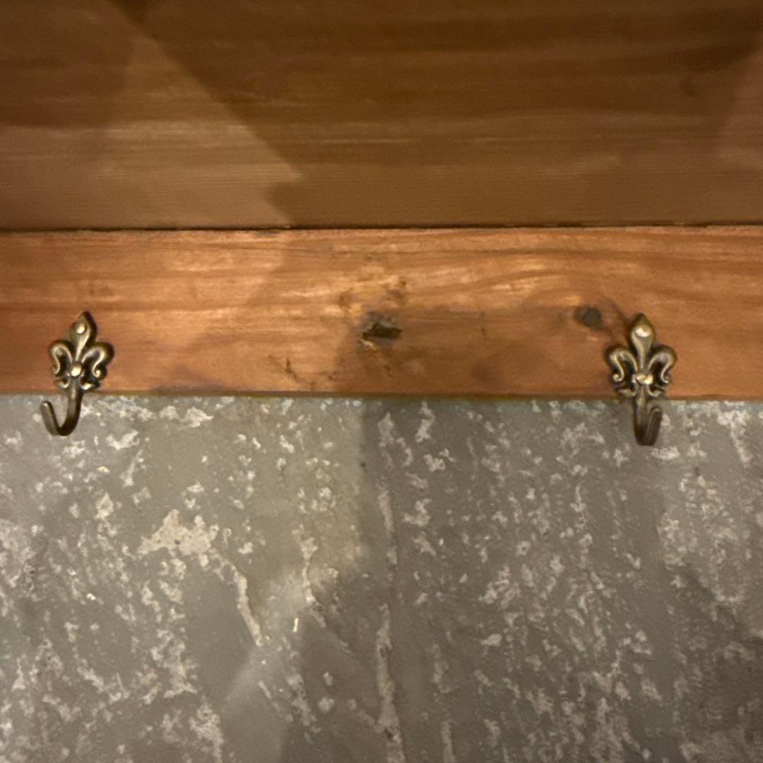 ヴィンテージ　木製ウォールハンガー　壁掛け　ハンガーラック