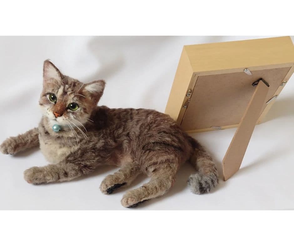 羊毛フェルト　猫　オーダー　【チャロ様】