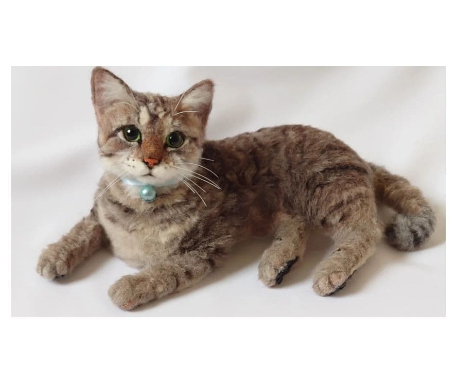 羊毛フェルト　猫　オーダー　【チャロ様】