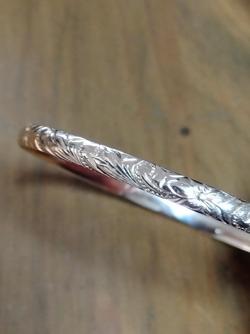 ハワイアンジュエリー　K10　ピンクゴールド　バングル