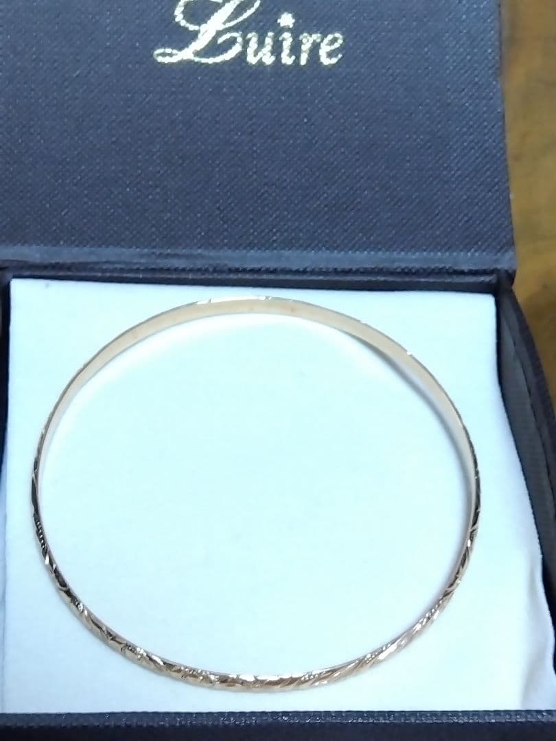 ハワイアンジュエリー　K10　ピンクゴールド　バングル