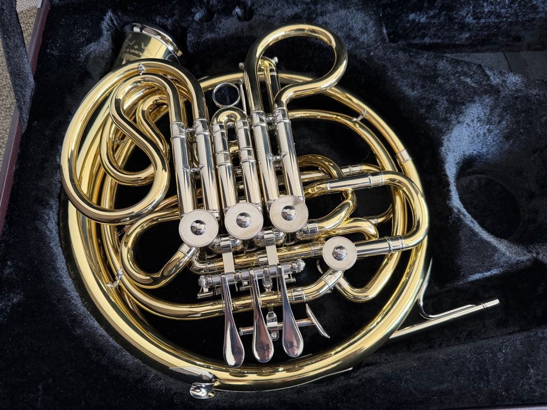 【プロ奏者選定品】ヤマハ ホルン YHR-668D フルダブル（純正ケース付）