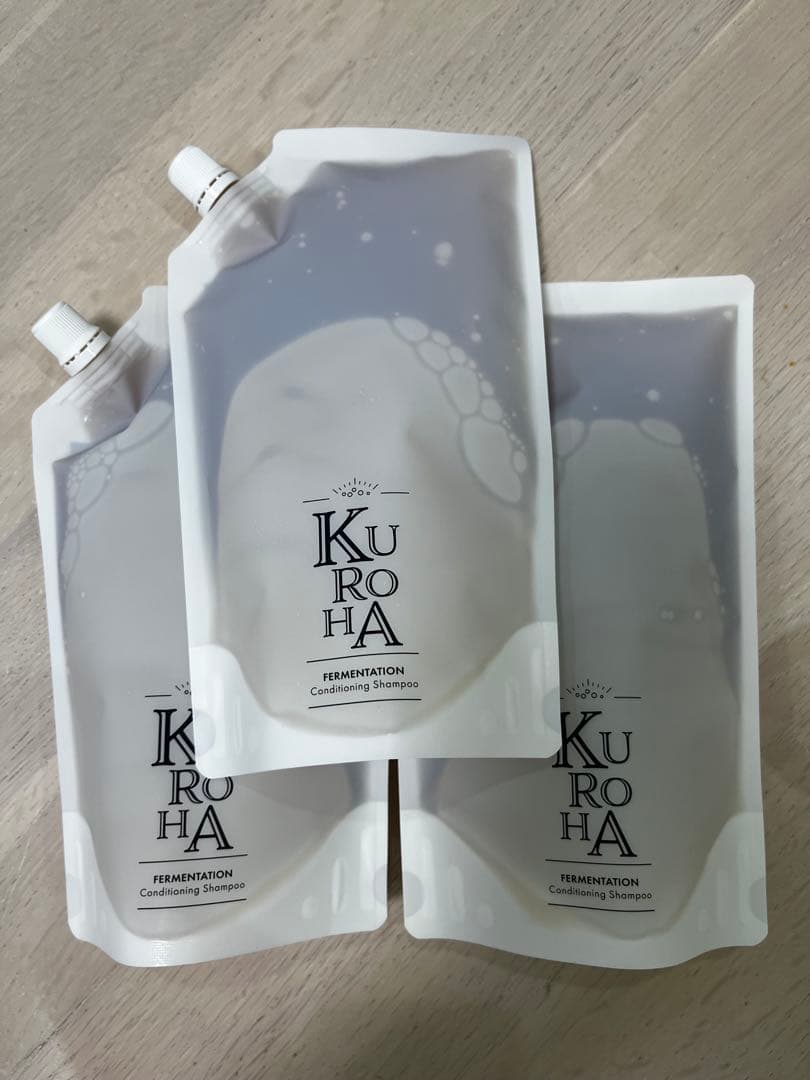 クロハKUROHA発酵黒髪シャンプー詰替3個セット