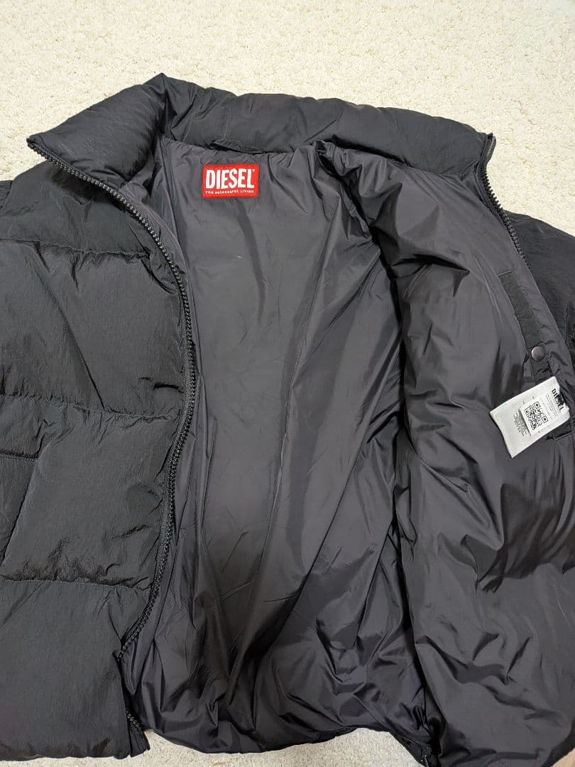 【12日まで】24-25年モデル　DIESEL ダウンジャケット/46/ブラック