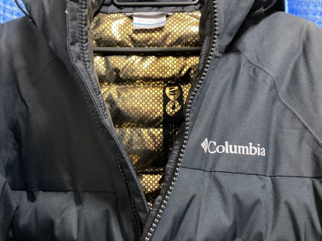 Columbia ブラック グランド トレック II ダウン フード ジャケット