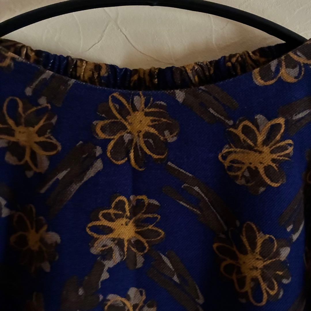 45R★ライトモールフラワープリントBLOUSE