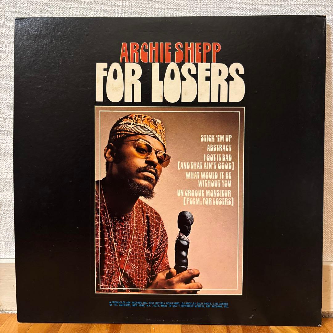 レコード Archie Shepp For Losers ジャズ レアグルーヴ