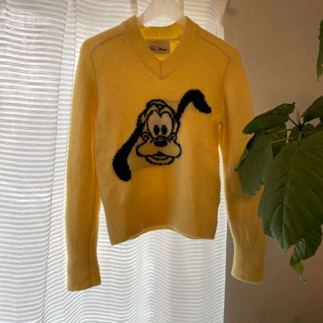 美品HARRYLAMBERT FOR ZARA×DISNEY プルートニットM