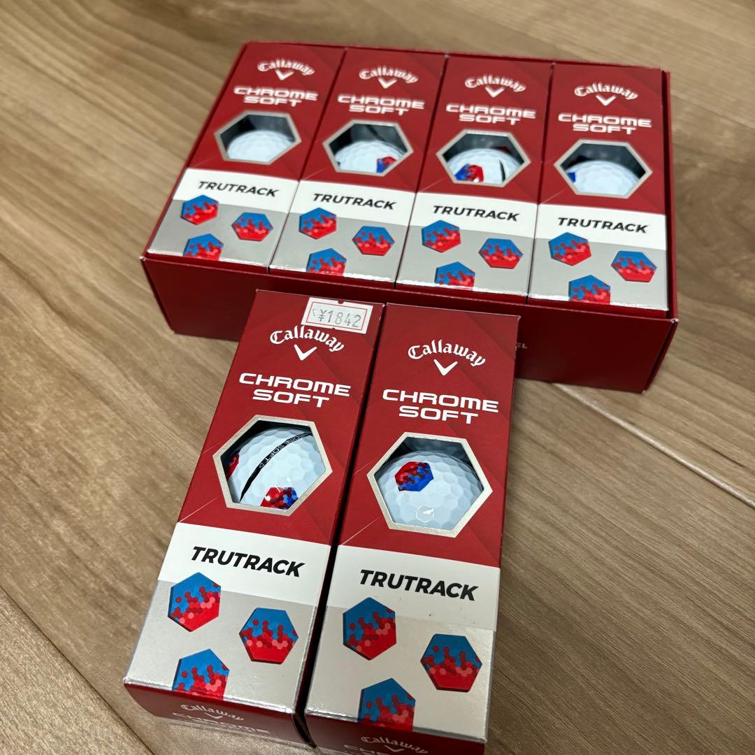 キャロウェイCHROME SOFT TRUTRACK ゴルフボール6スリーブ