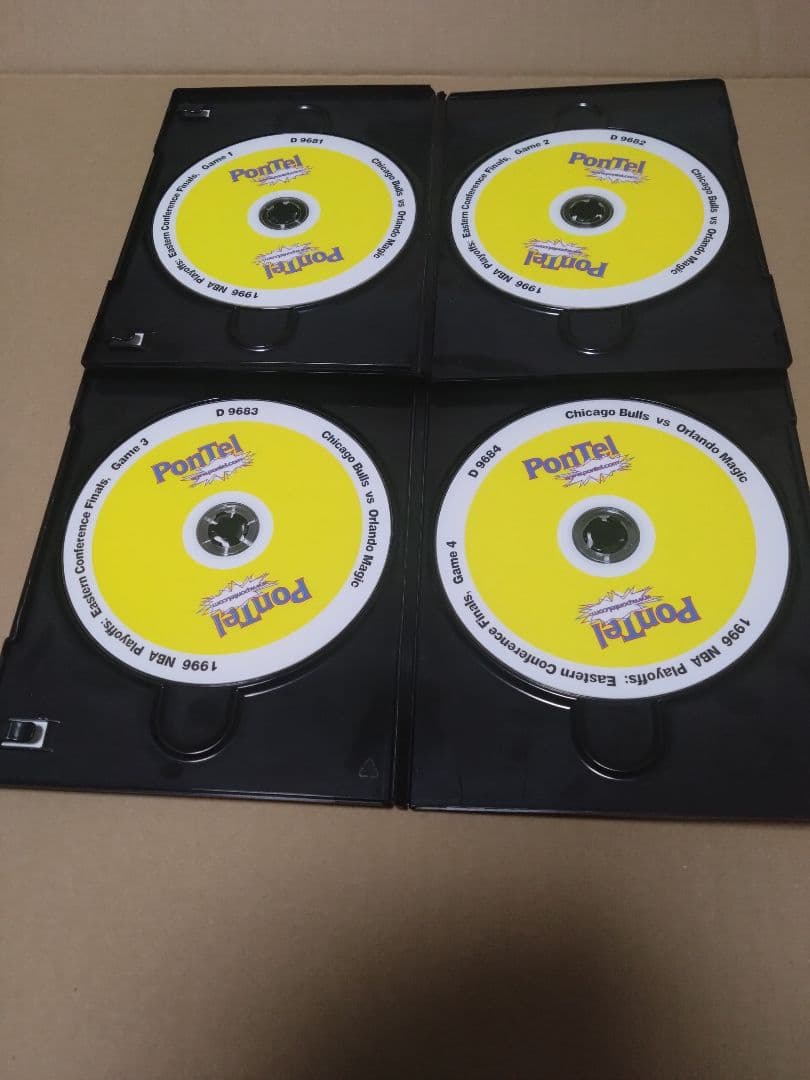 マイケルジョーダン　pontel社NBAブルスDVD7枚 9試合