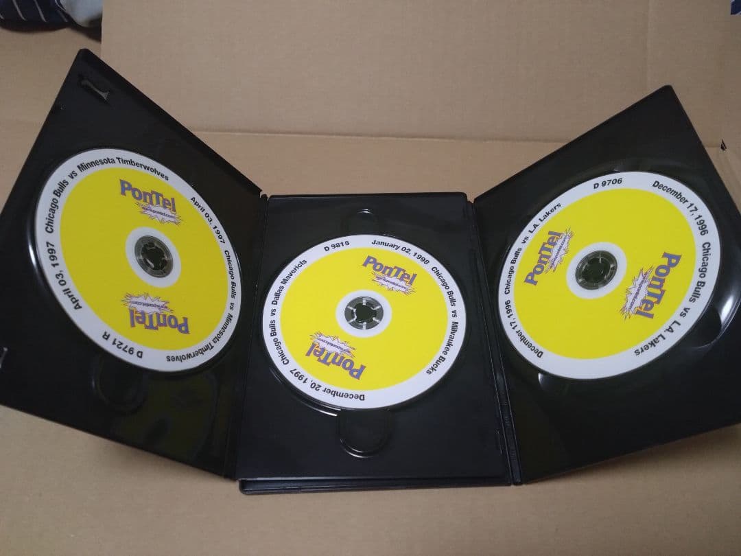 マイケルジョーダン　pontel社NBAブルスDVD7枚 9試合