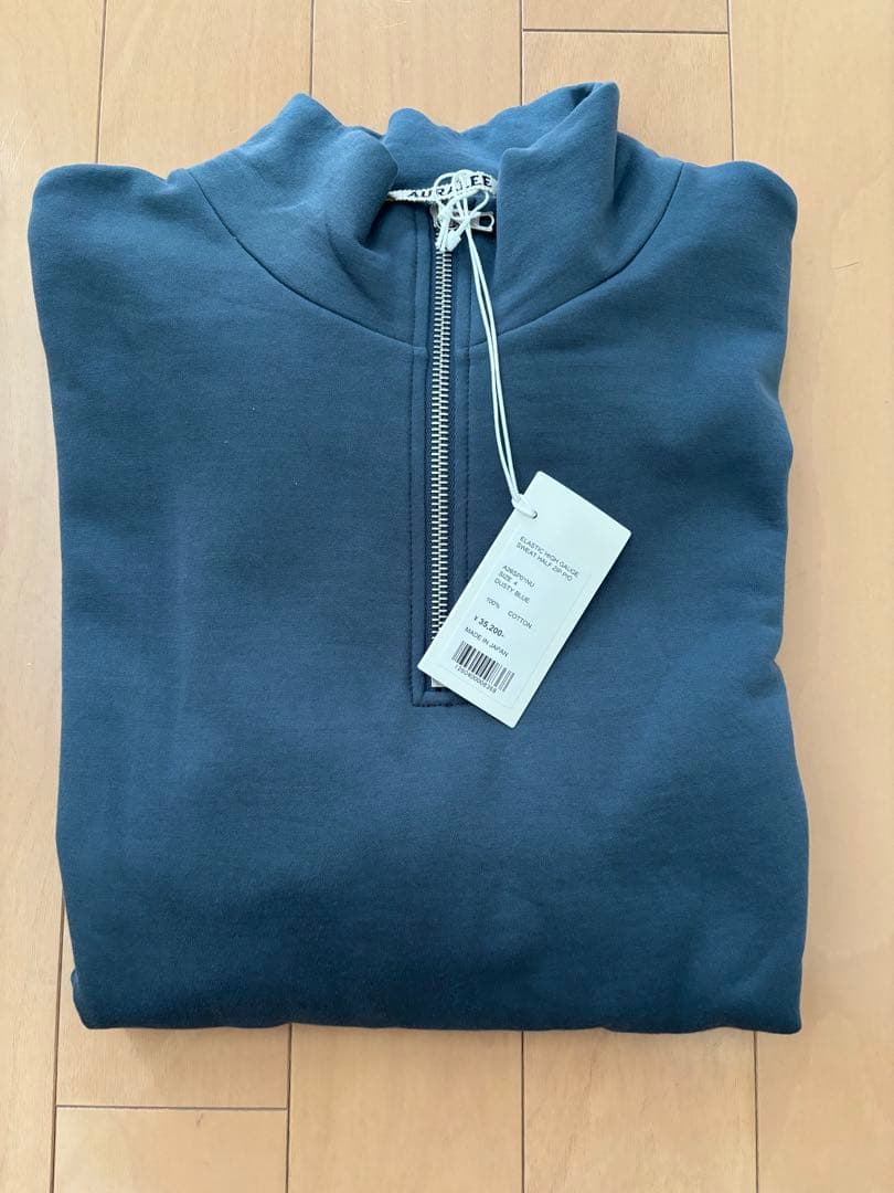 トップス AURALEE / ELASTIC HIGH GAUGE SWEAT ZIP