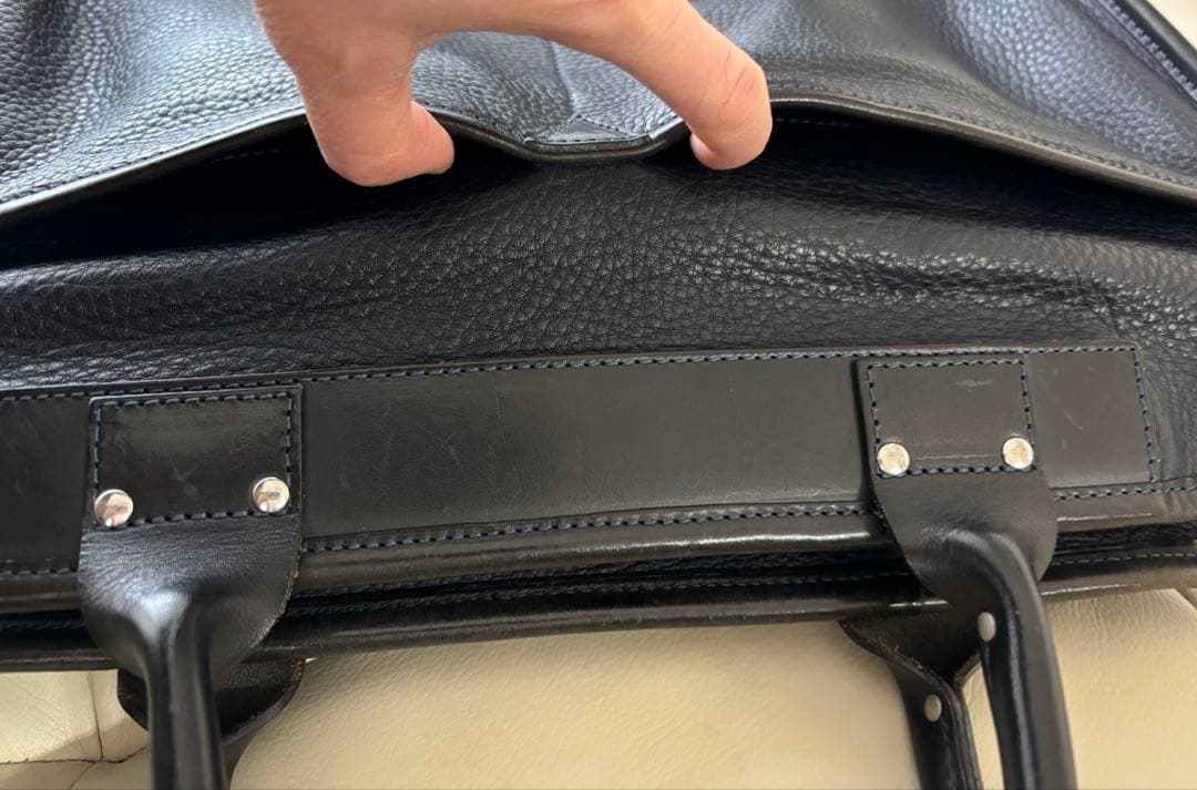 【美品】Felisi8637/2 シュリンクレザー ブリーフケース イタリア製