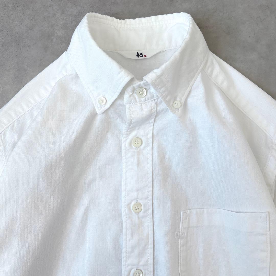 45R フォーティファイブアール 長袖 シャツ 刺繍入り 白 オックス サイズ2