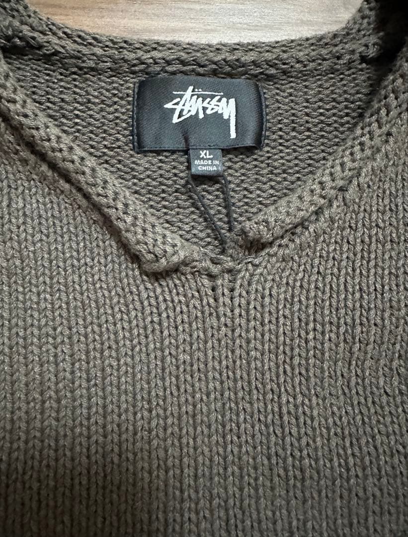 【新品希少】stussy ブラウン ニットセーター