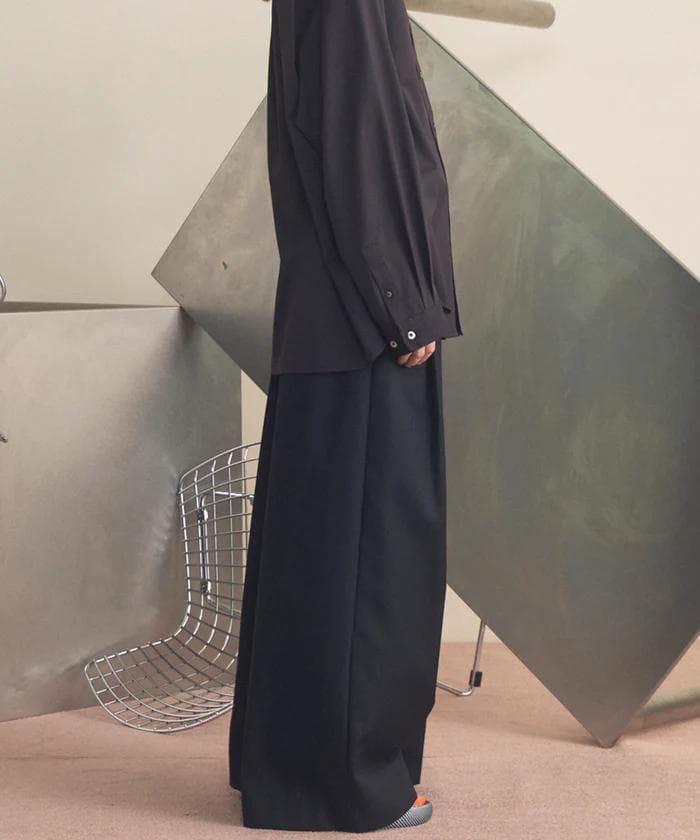 美品 4 Colors Chambray Washable Wool Baggy