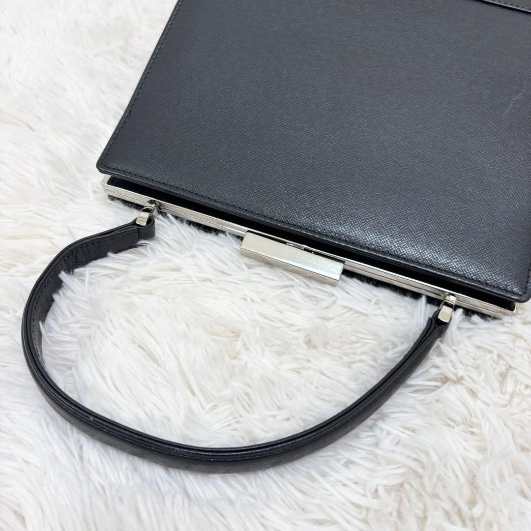 バーバリーロンドン サフィアーノレザー ノバチェック 冠婚葬祭 黒