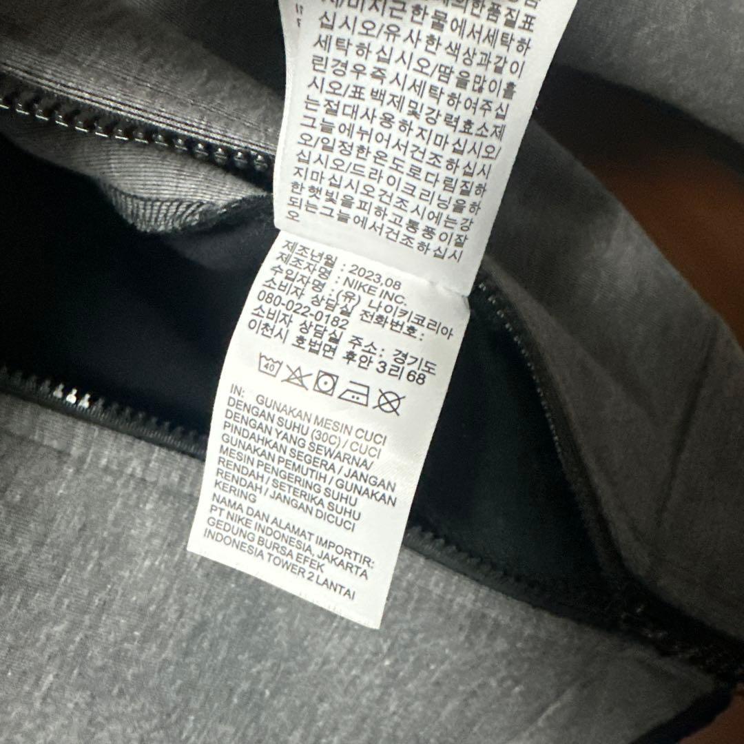 NIKE テックフリース 海外 ブラックグレーMサイズ