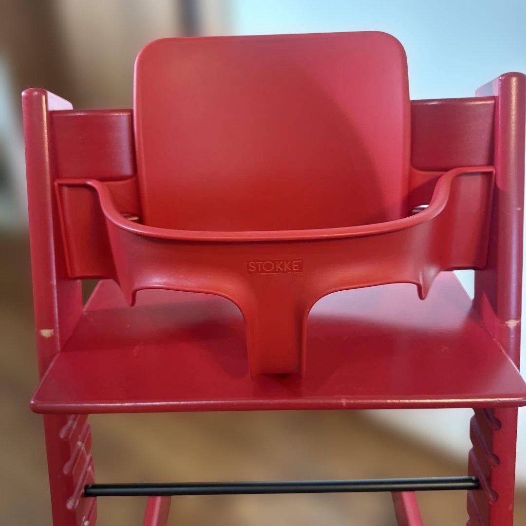 良品　ストッケ　トリップトラップ　ベビーチェア　レッド　シリアルナンバー3