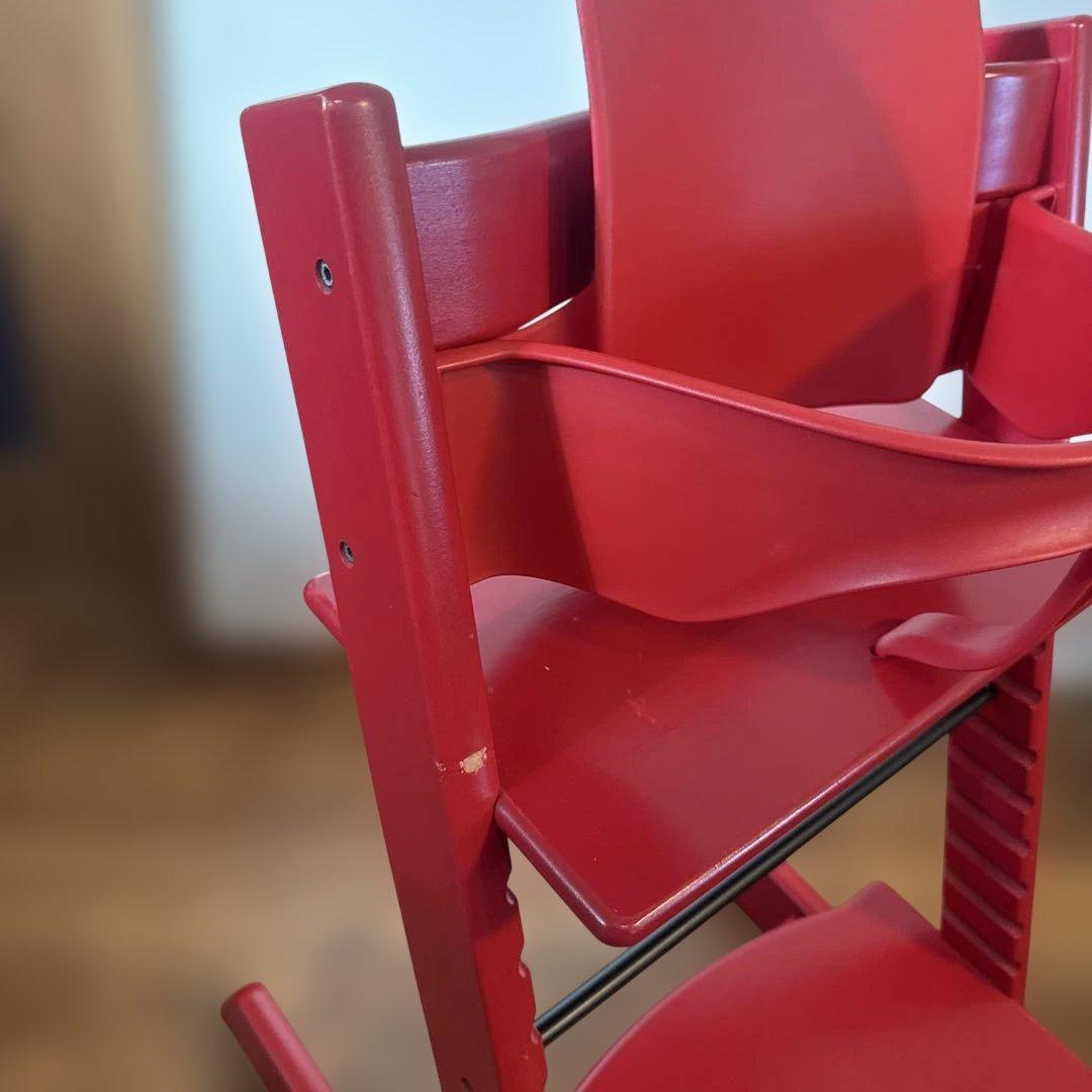 良品　ストッケ　トリップトラップ　ベビーチェア　レッド　シリアルナンバー3