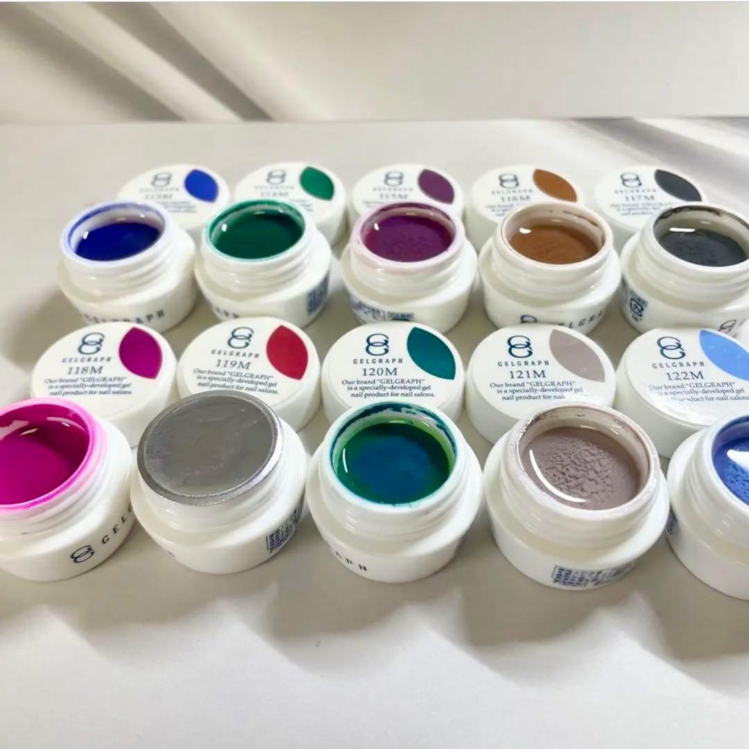 マットカラージェルネイル　10色セット　ジェルグラフ　プロ用　　　　　　　　20