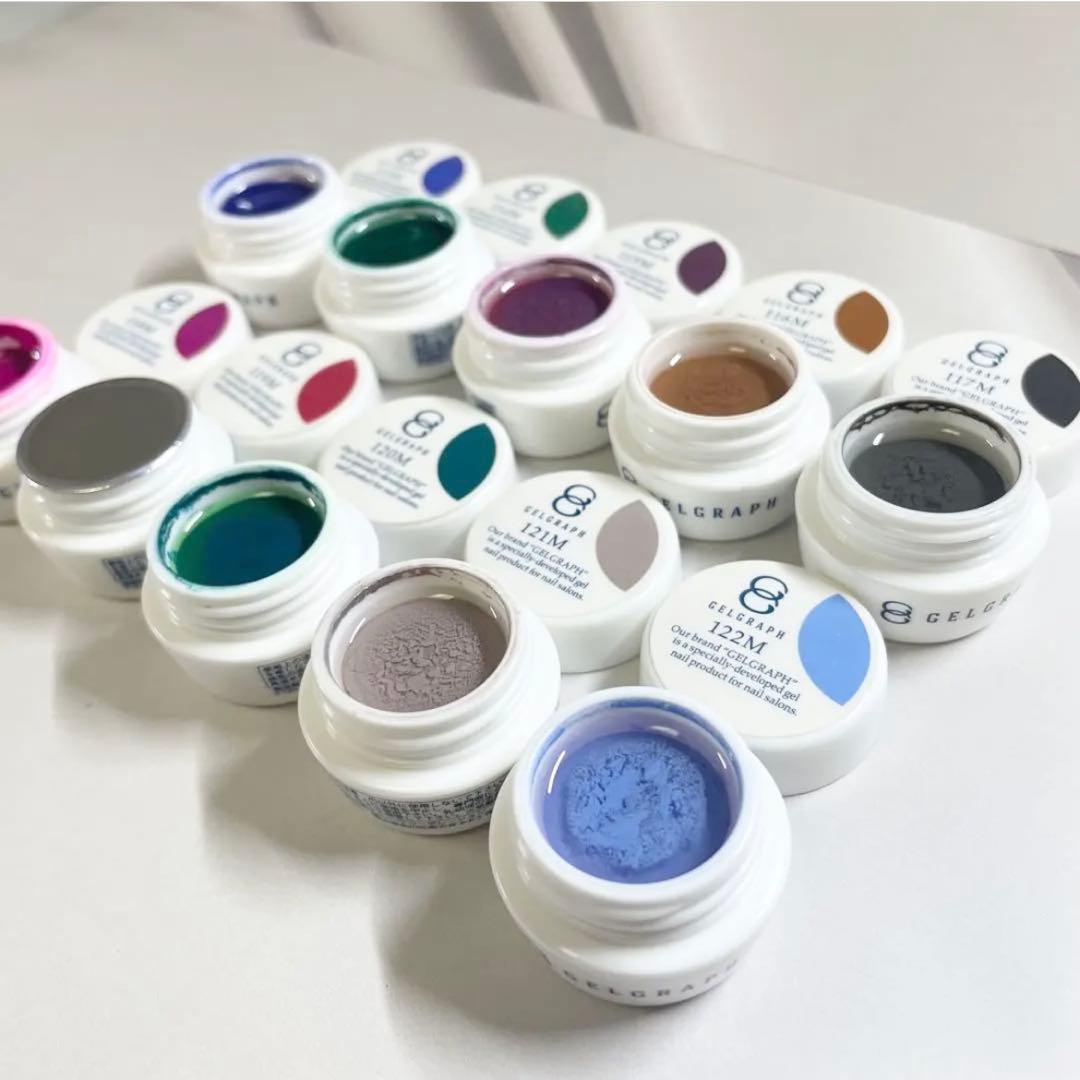 マットカラージェルネイル　10色セット　ジェルグラフ　プロ用　　　　　　　　20