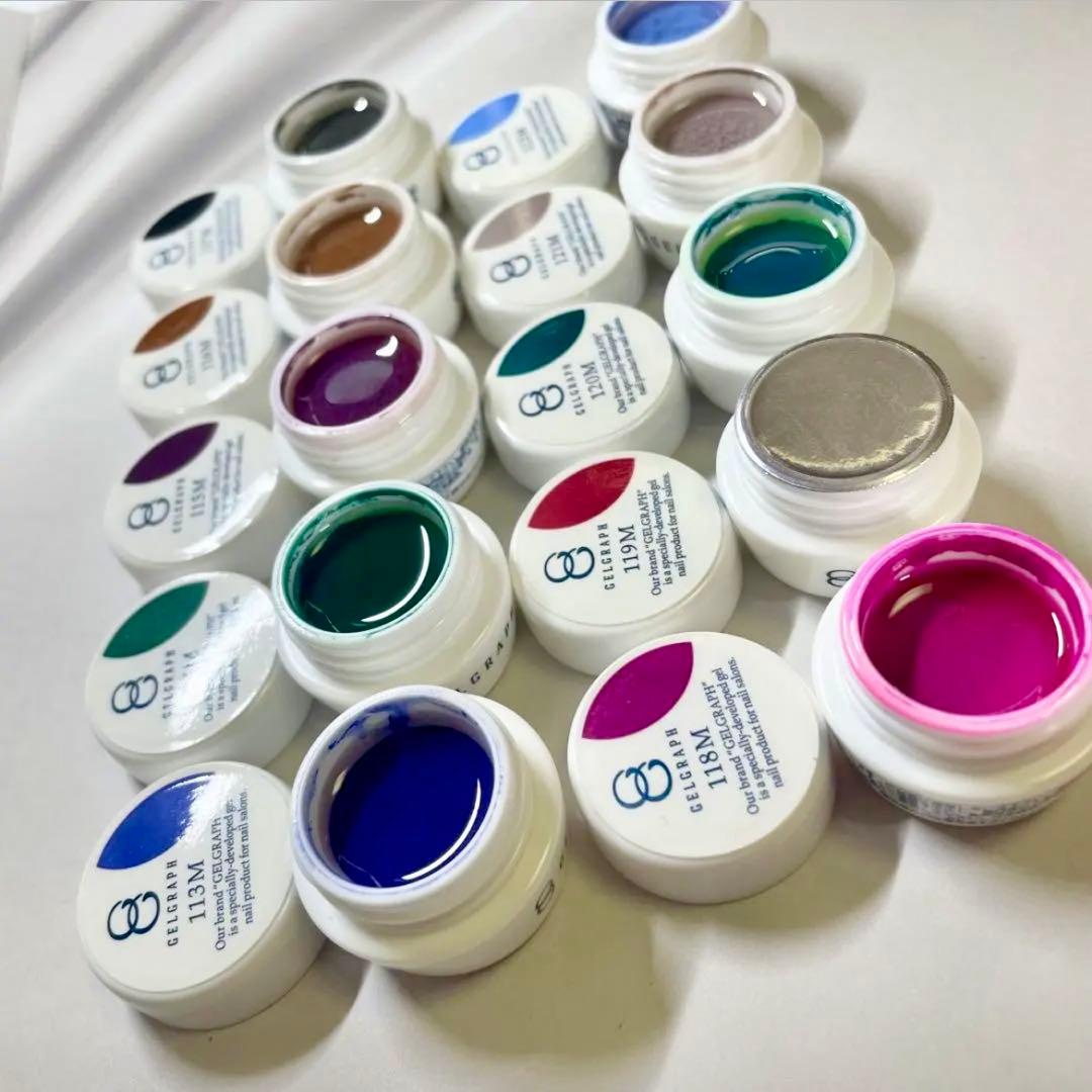 マットカラージェルネイル　10色セット　ジェルグラフ　プロ用　　　　　　　　20