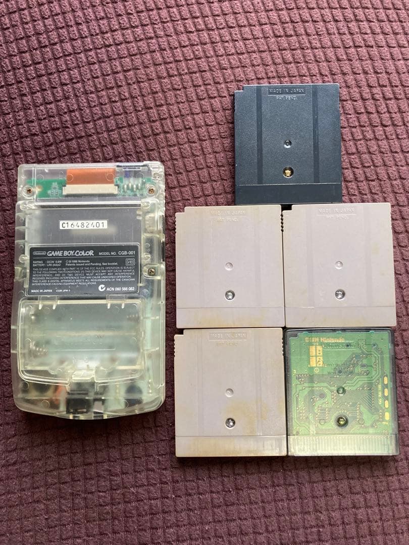 専用です！Nintendo ゲームボーイカラー クリア　本体　ソフトセット