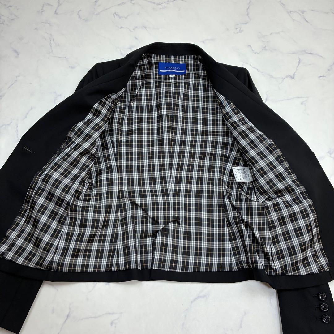 美品✨バーバリーブルーレーベル スカートスーツ　セットアップ　裏地チェック　36