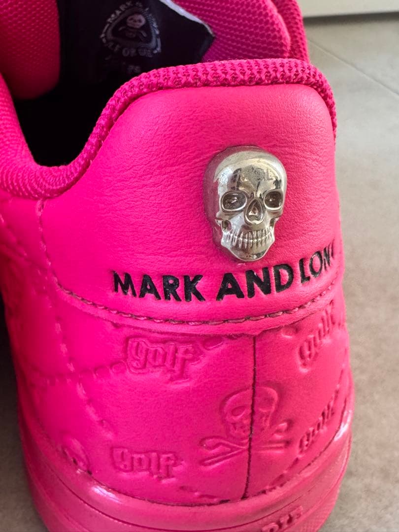 MARK＆LONA レディースゴルフシューズ 蛍光ピンク 25cm