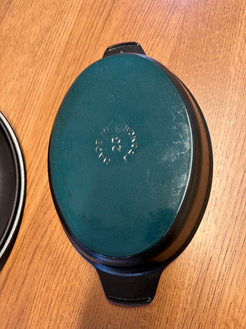 staubオーバルホットプレート　23cm ブラック