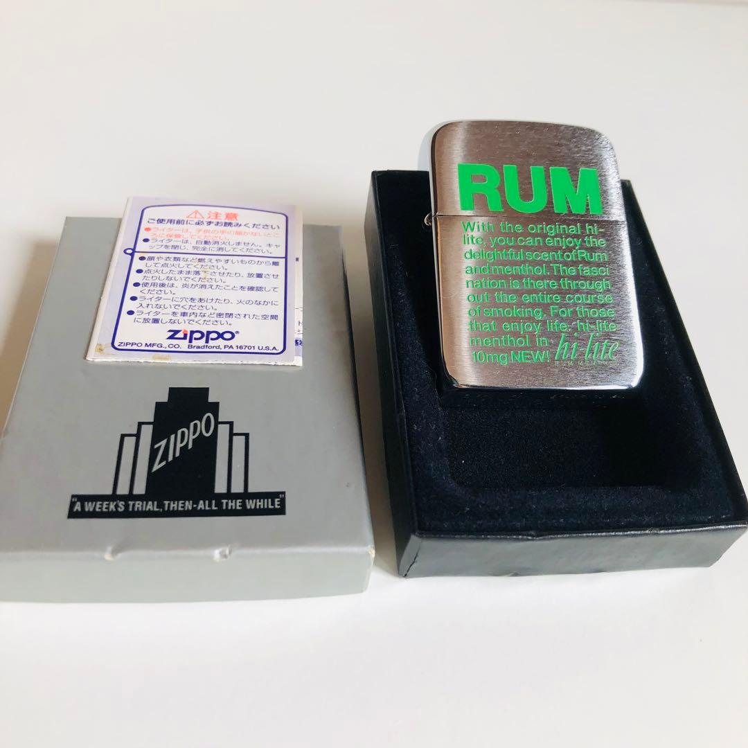 新品ハイライト初期41レプリカRUMメンソールZIPPO非売品未使用