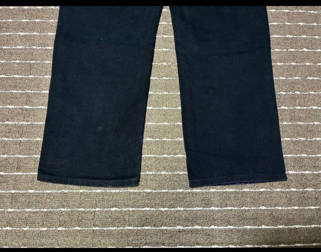 ペンキ飛び carhartt ダブルニーペインターパンツ アメリカ製 ブラック