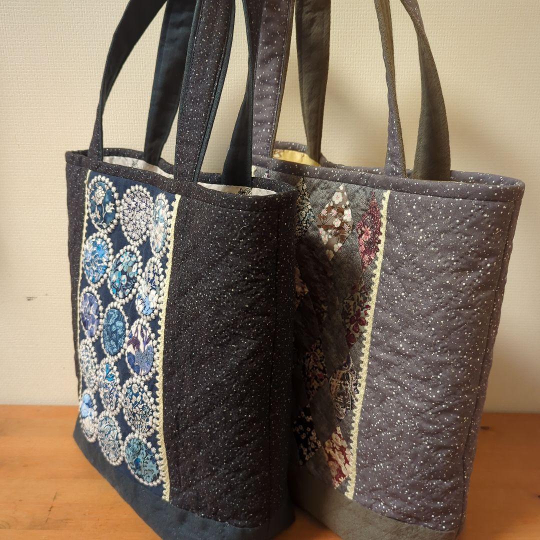 ✿リバティ✕パッチワーク✿　トートバッグ２点　かんちゃん様ご注文品