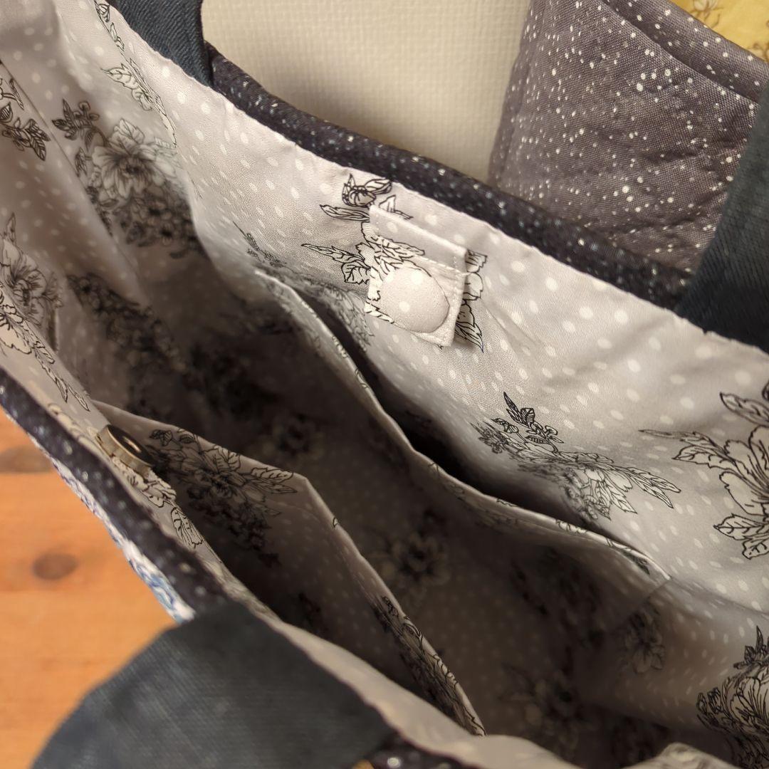 ✿リバティ✕パッチワーク✿　トートバッグ２点　かんちゃん様ご注文品