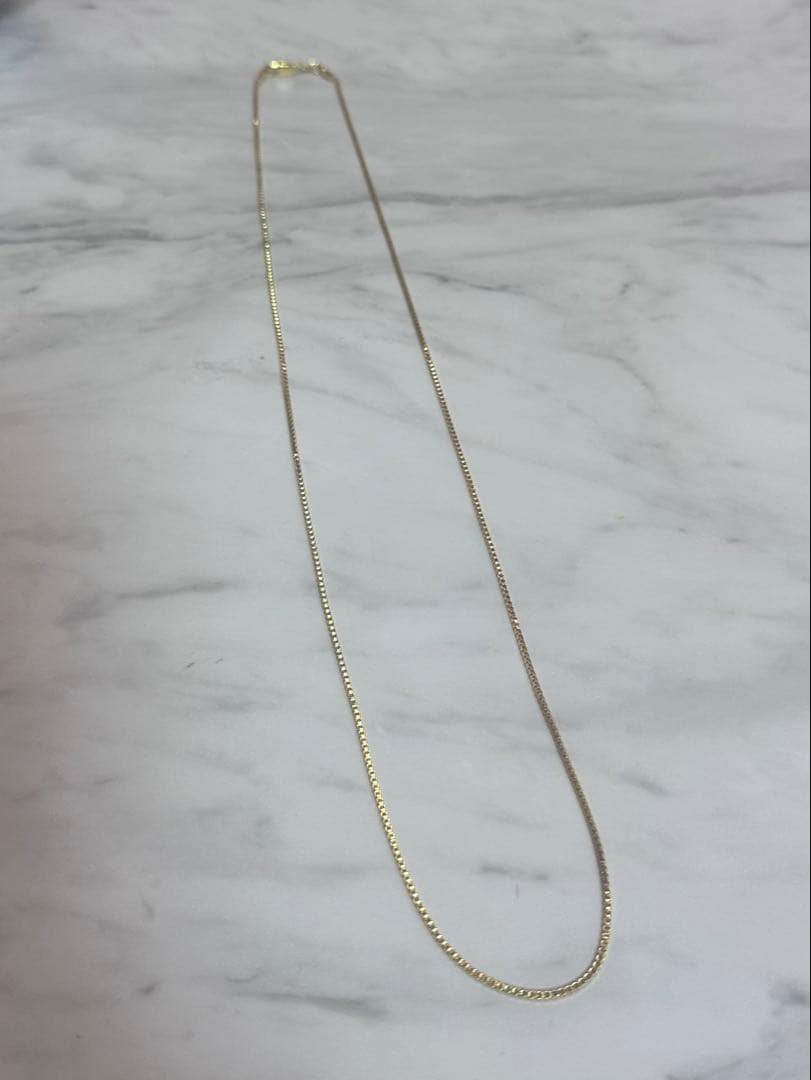 ス*ス様 刻印あり 18K GF ゴールドチェーンネックレス