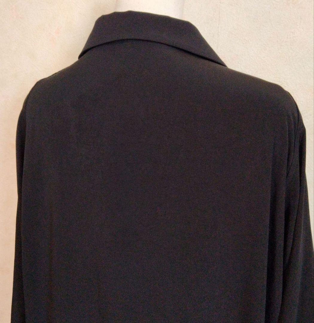 現行　Y's ヨウジヤマモト　ロングシャツワンピース　2　オープンカラー ドレス