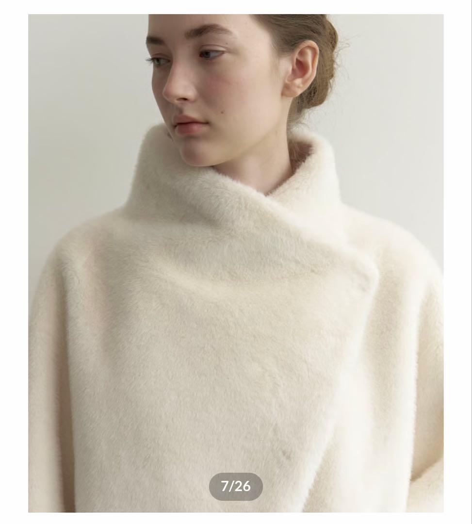 【新品】Na.e Reversible Fur Coat White コート