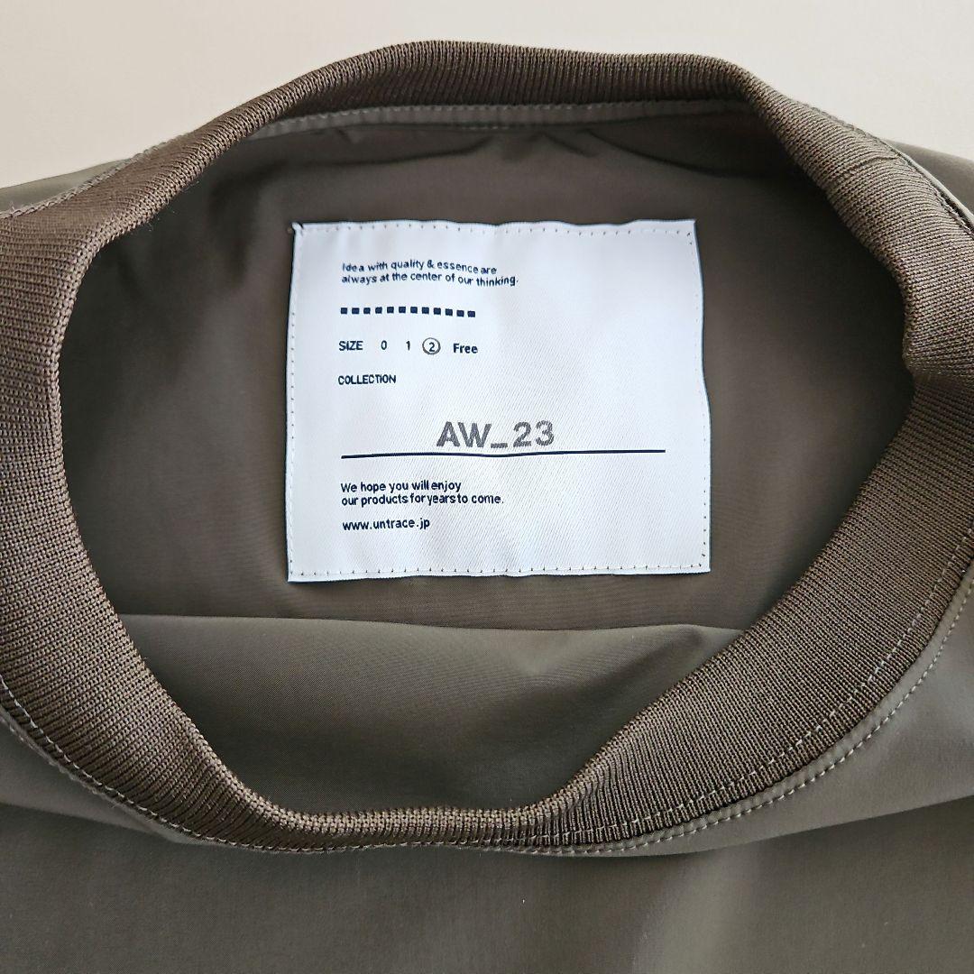 トップス UNTRACE 23AW BOX STRETCH SMOCK L/S OLIVE