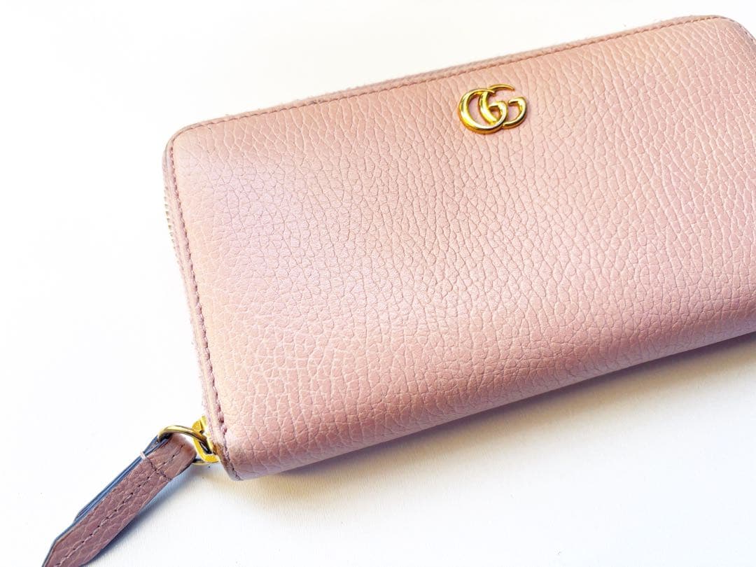 【GUCCI グッチ】ラウンドファスナー 長財布 GGプチマーモント