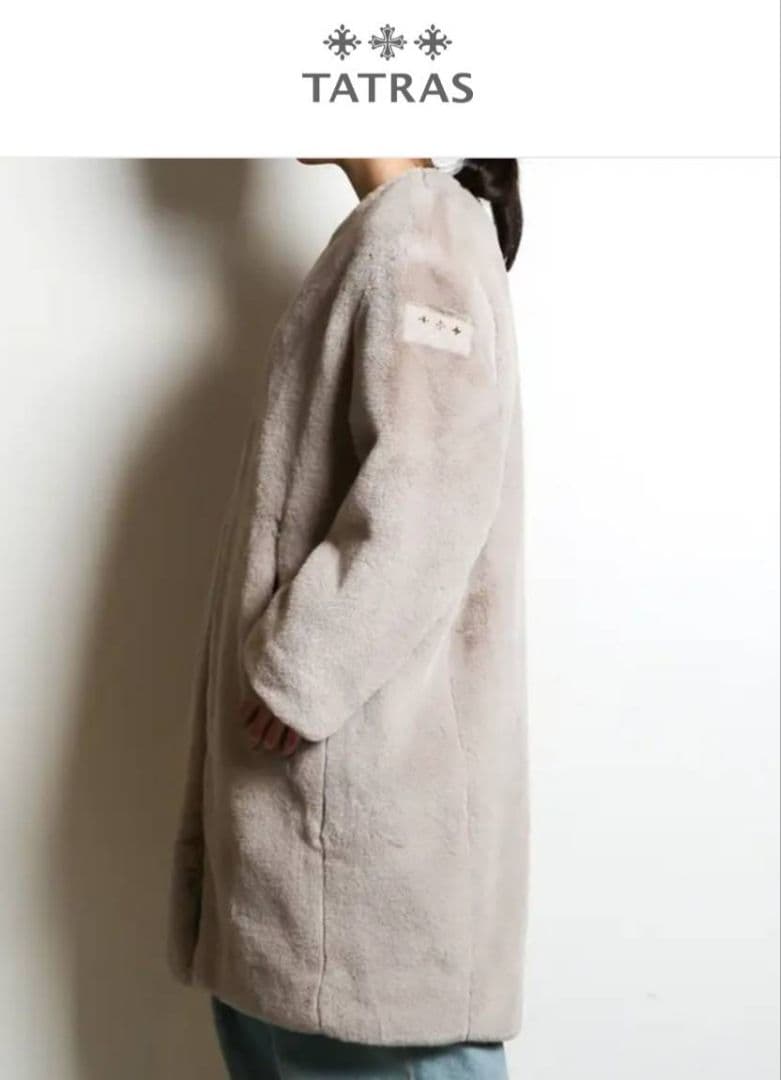 【美品】TATRAS ファーコート　Mサイズ