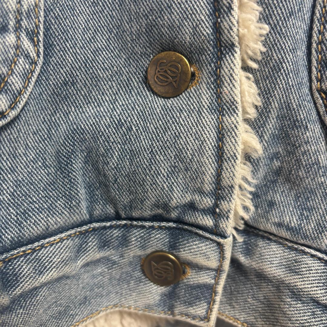 Tnewties　犬の鳴き声なびっくり　デニムジャケット　L